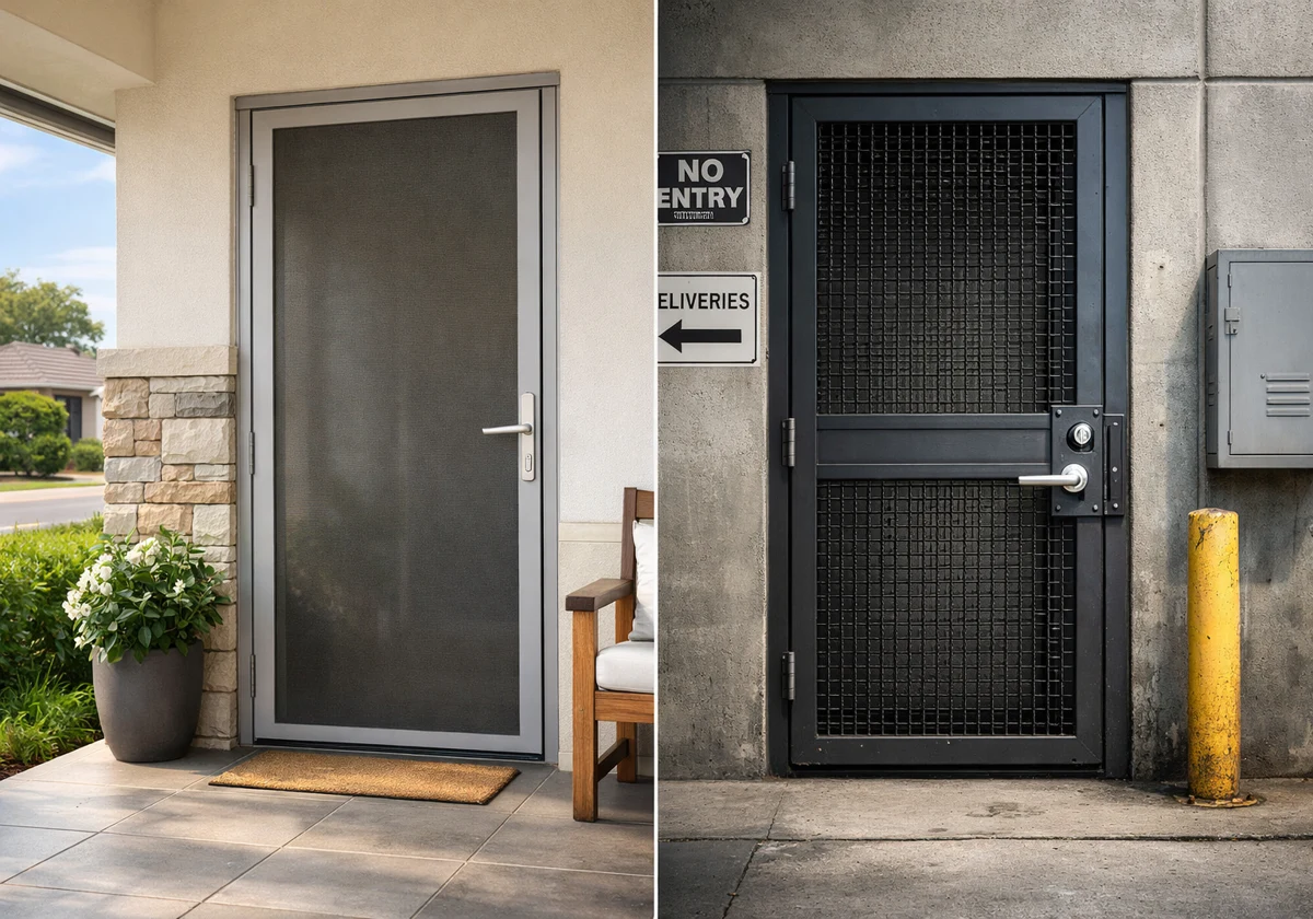 Residential vs Commercial Security Doors: Key Differences